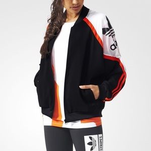 RARE adidas color block basketball jacket